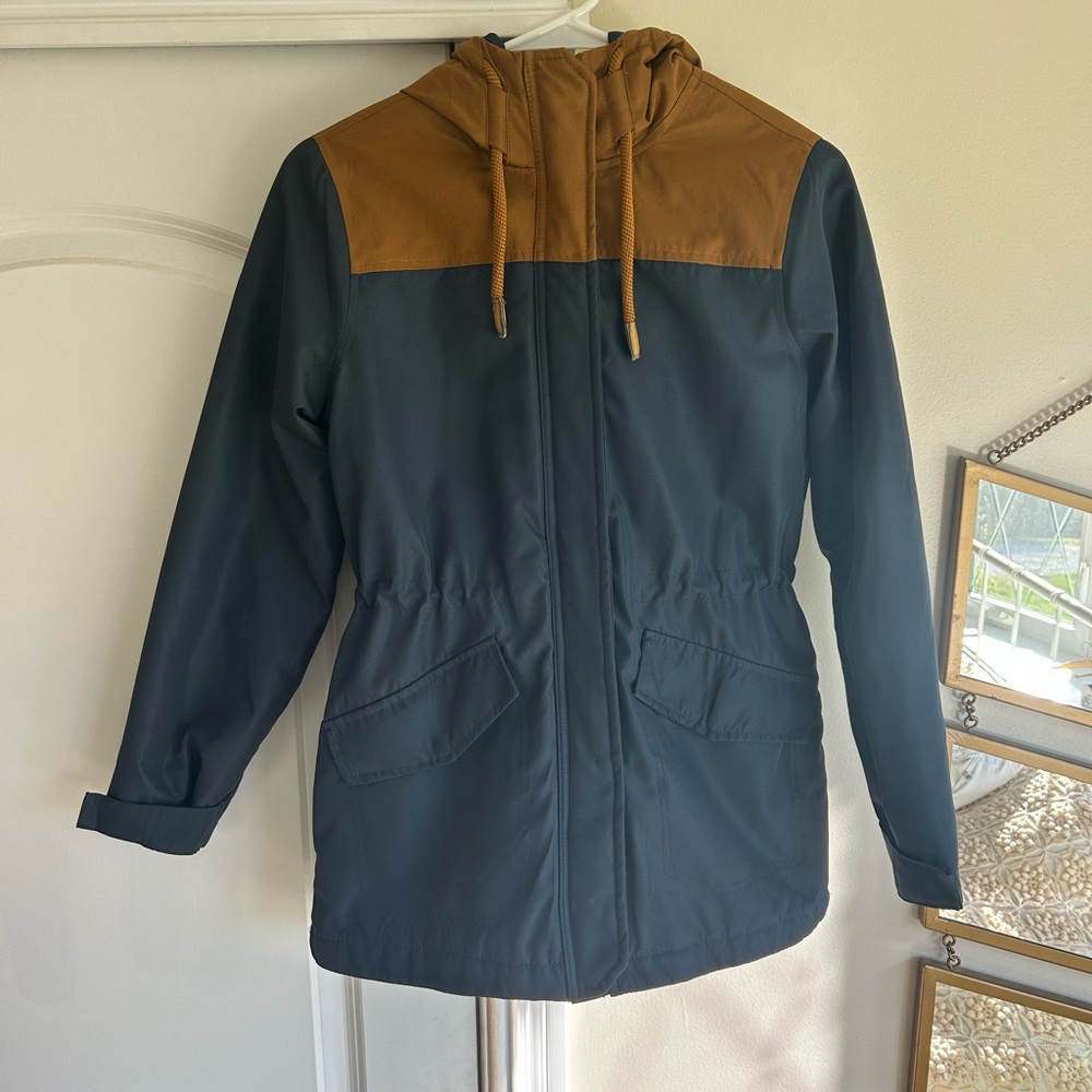 Stylish Women's Blue and Tan Utility Jacket